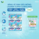 Combo 4 gói BVS Laurier Siêu Mỏng 1mm Mát lạnh 25cm 7 miếng - Ảnh 2