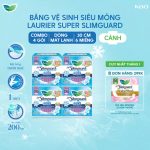 Combo 4 gói BVS Laurier Siêu Mỏng 1mm Mát lạnh 30cm 6 miếng - Ảnh 2