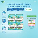 Combo 4 gói BVS Laurier siêu mỏng bảo vệ 1mm 22.5cm 10 miếng - Ảnh 2