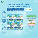 Combo 4 gói BVS Laurier Siêu Mỏng 1mm Mát lạnh 22.5cm 8 miếng - Ảnh 2