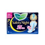 Combo 4 gói Băng vệ sinh Laurier Safety Night Đêm Siêu An Toàn 35cm 4 miếng