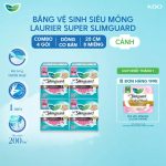 Combo 4 gói BVS Laurier siêu mỏng bảo vệ 1mm 25cm 8 miếng - Ảnh 2