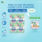Combo 4 gói BVS Laurier Siêu Mỏng 1mm Kháng khuẩn 25cm 7 miếng - Ảnh 2