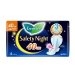 Combo 6 gói Băng vệ sinh Laurier Safety Night Đêm Siêu An Toàn 40cm 4 miếng