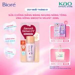 Sữa chống nắng trang điểm Biore UV màng nhung che phủ lỗ chân lông SPF50+ PA++++ 30ml - Ảnh 2