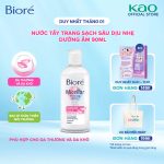 Nước Tẩy Trang Dưỡng Ẩm Hoàn Hảo Biore Makeup Remover Perfect Cleansing Water 90ml (Bao bì thay đổi) - Ảnh 2