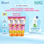 Combo 3 Serum Chống Nắng Dưỡng Thể Kháng Bụi - Trắng Sáng Mịn Màng Biore 150ml - Ảnh 2