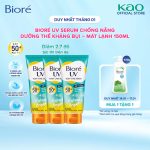 Combo 3 Serum Chống Nắng Dưỡng Thể Kháng Bụi - Sáng Mịn Mát Lạnh Biore 150ml - Ảnh 2