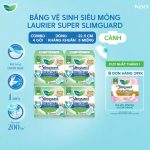 Combo 4 gói BVS Laurier Siêu Mỏng 1mm Kháng khuẩn 22.5cm 8 miếng - Ảnh 2