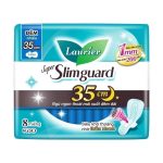Combo 4 Băng Vệ Sinh Laurier Ban Đêm Siêu Mỏng 1mm 35cm 8 Miếng