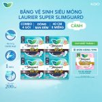 Combo 4 Băng Vệ Sinh Laurier Ban Đêm Siêu Mỏng 1mm 40cm 8 Miếng - Ảnh 2