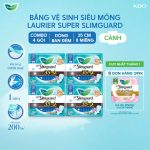 Combo 4 Băng Vệ Sinh Laurier Ban Đêm Siêu Mỏng 1mm 35cm 8 Miếng - Ảnh 2