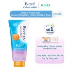Biore UV Aqua Rich Serum Chống Nắng Dưỡng Thể Nâng Tông Lilac Luster 130ml - Ảnh 3