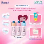 Combo 2 Biore Sữa Chống Nắng Màng Nhung Biore UV SPF50+/PA++++ 30ml - Ảnh 2