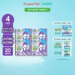 Combo 4 Băng vệ sinh hàng ngày Laurier Active Fit siêu thấm không hương 20 miếng - Ảnh 2