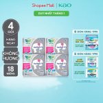 Combo 4 Băng vệ sinh hàng ngày Laurier Active Fit khử mùi kháng khuẩn 18 miếng - Ảnh 2