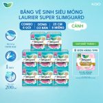 Combo 8 gói BVS Laurier siêu mỏng bảo vệ 1mm 25cm 8 miếng - Ảnh 2