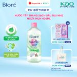Biore Nước Tẩy Trang Hoàn Hảo Ngừa Mụn Biore Make Up Remover Perfect Cleansing Water Acne Care 400ml (Bao bì thay đổi) - Ảnh 2