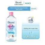 Biore Nước Tẩy Trang Hoàn Hảo Sạch Nhờn Biore Make Up Remover Perfect Cleansing Water Oil Clear 400ml (Bao bì thay đổi) - Ảnh 4
