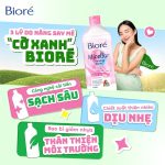 Biore Nước Tẩy Trang Hoàn Hảo Sạch Nhờn Biore Make Up Remover Perfect Cleansing Water Oil Clear 400ml (Bao bì thay đổi) - Ảnh 8